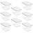 Sorbus 8 Pack Clear Stackable Storage Containers with Lids for Kitchen, Pantry,Cabinet Organization, Large-128732817-128732818