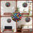 colorful artistic wall clock decoration