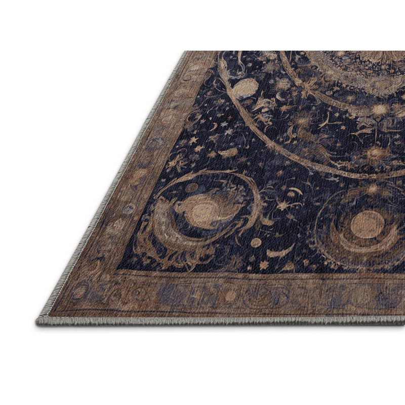 Machine Washable Gray Area Rug, Rectangle 2' x 3'