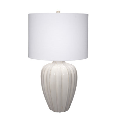 Seraphina Ceramic Table Lamp With Linen Shade
