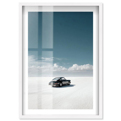 Reproduction d'art mural "boîte aux ombres" par Notoriart, cadre blanc, 24 x 36