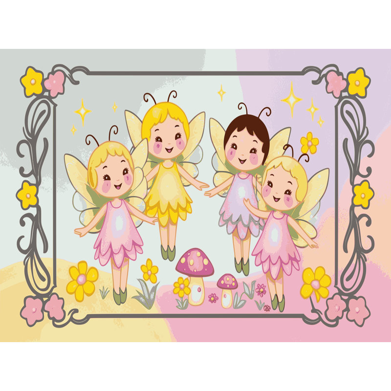 Tapis fantaisie Zoomie pour enfants Zoomie, Rectangulaire 2 pi x 3 pi