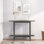 Horvitz 110 cm W Solid Wood Top Console Table