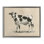 «Minimal Cow», peinture sur toile encadrée noire par June Erica Vess