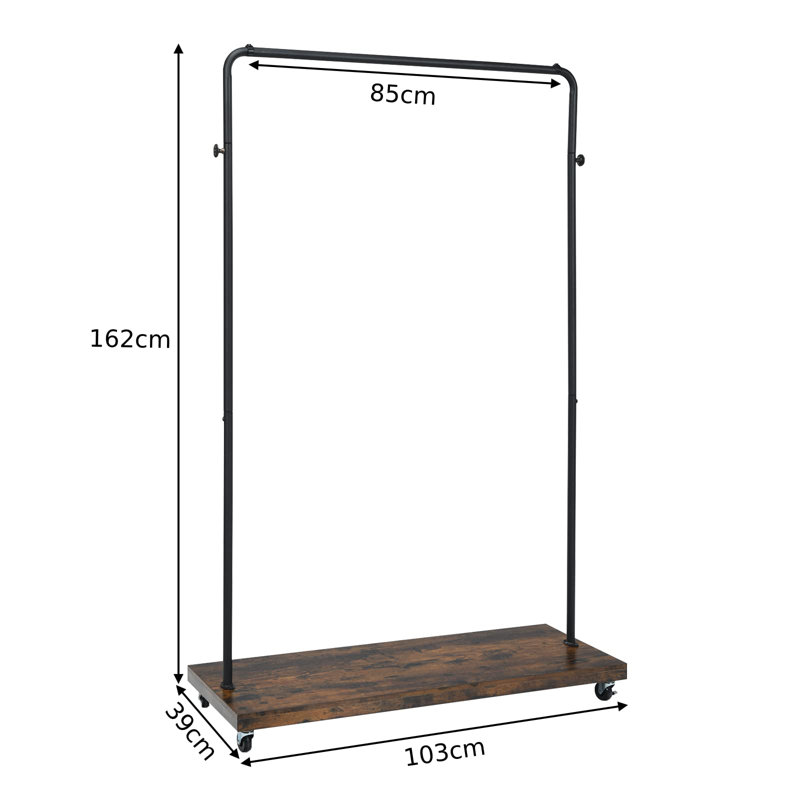 Bodin 103cm Rolling Clothing Rack