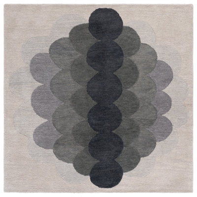 Metro Hand Tufted Wool;Cotton Geometric Indoor Rug