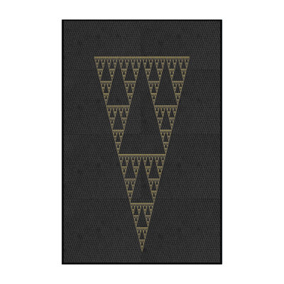 Tapis décoratif noir Pouliot