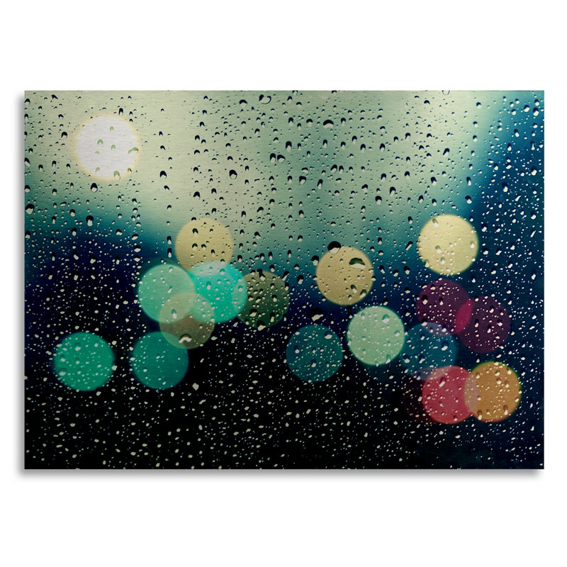 « rainy city », reproduction de photo, Aluminium, H 16 po x l 22 po x P 1 po