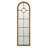 Half-Round Elongated Mirror With Rustic Architectural Design Solid Fir Wood