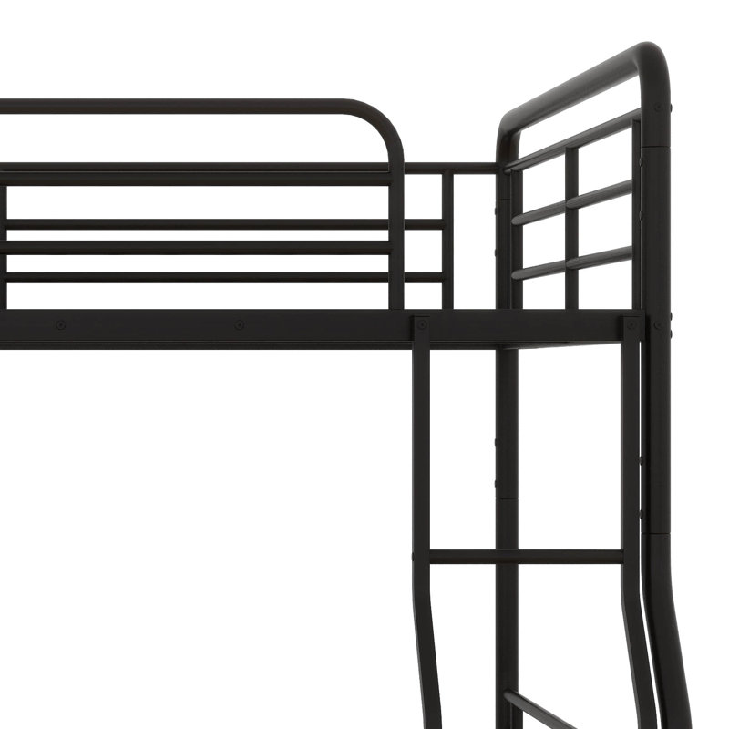 Aakriti Kids Full XL Over Queen Bunk Bed, Black