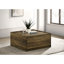 Table basse carrée avec 2 tiroirs 31,5 "Travon
