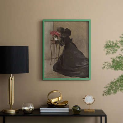 «Vintage Portrait Print», reproduction encadrée LXIX - bois massif