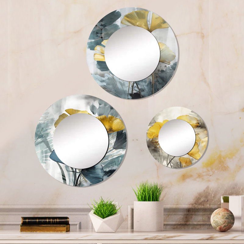 Combe Metal Round Mirror