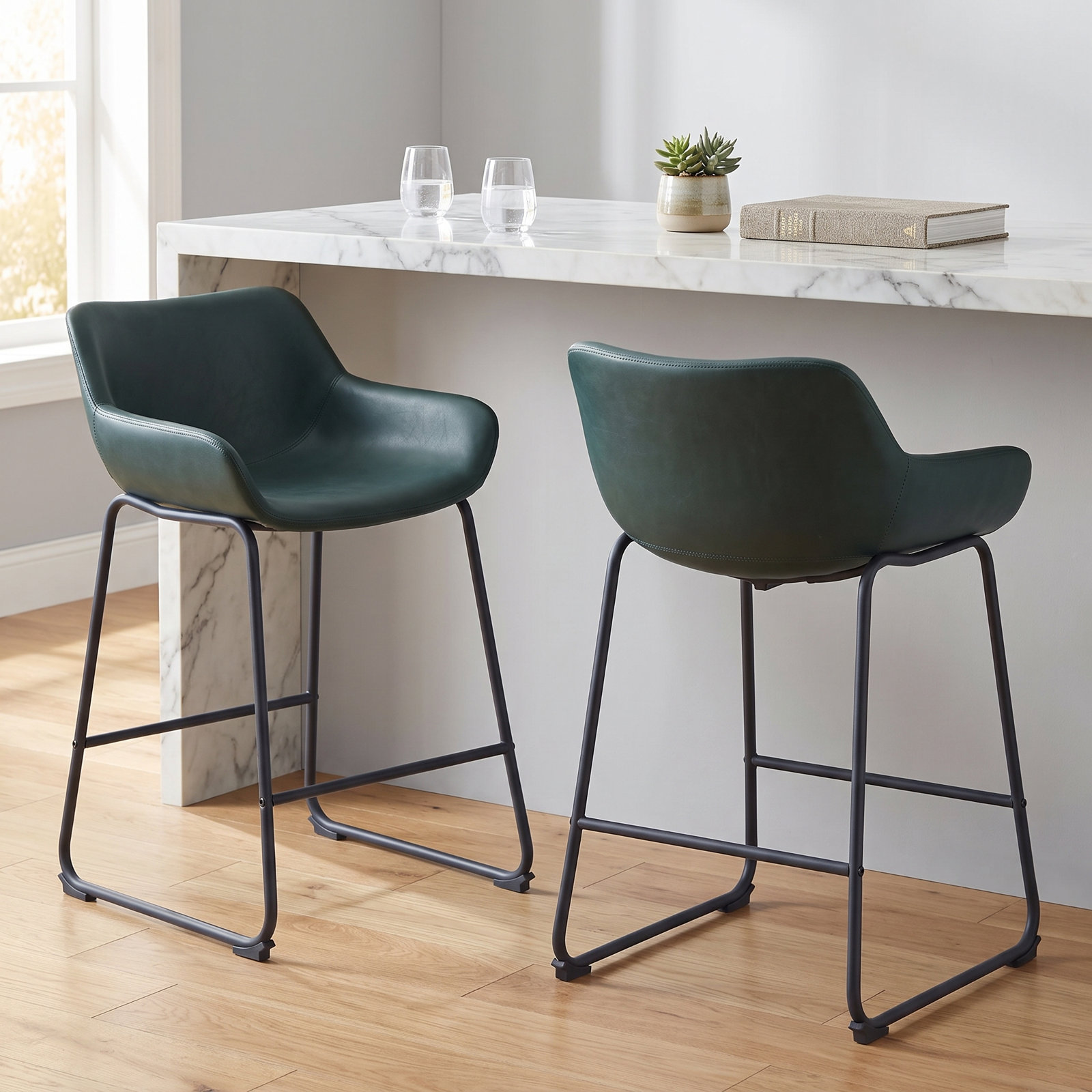 Counter Stool, Green