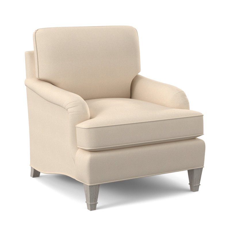 Fauteuil Everton, Ivoire filigrane, Bisque