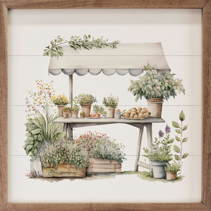 Herb Shed White, 24" H x 24" W