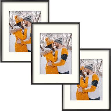16x20 Gallery Picture Frame, Display Poster 11x14 with Ivory Mat, for Photo Collage Canvas (Set of 3) Latitude Run Color: Gold