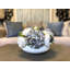 Hydrangeas, Peony And Blueberry In A White Pot-502493190