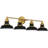 Jaquaylon 4-Light Aged Brass Bath Light