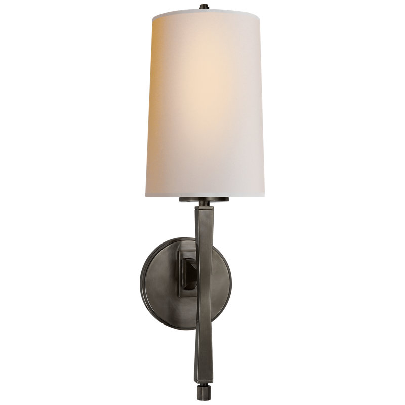 Thomas O'Brien Edie Sconce, Bronze, Fabric