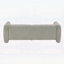 Élégant canapé 3 places Boucle avec motif ondulé, idéal pour les salons, les chambres et les appartements, en vert clair