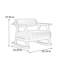 Chaise berçante antique avec accoudoirs rétro-100559298