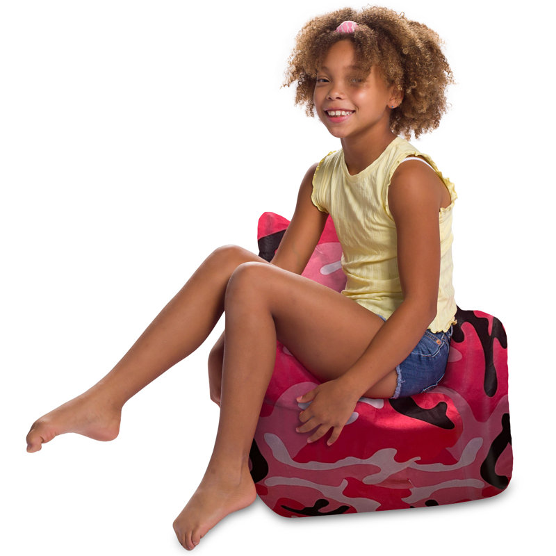 Fauteuil à billes avec siège structuré pour tout-petits et enfants, fauteuil confortable pour jouer, lire et regarder la télévision pour enfants, fauteuil Pasadena, plusieurs couleurs et tissus