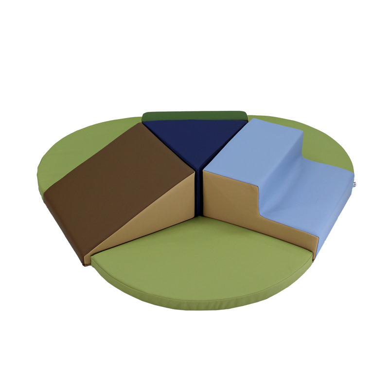SoftScape Toddler Playtime Junction Climber Plus, Vert armée / bleu marine