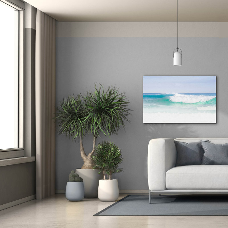 «Blue Green» par Verne Varona, H 26 po x l 40 po x P 1,5 po
