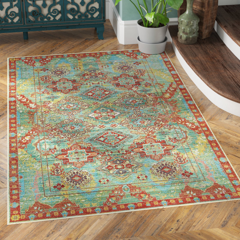 Glasser Oriental Indoor Rug, Rectangle 7' x 9'10"