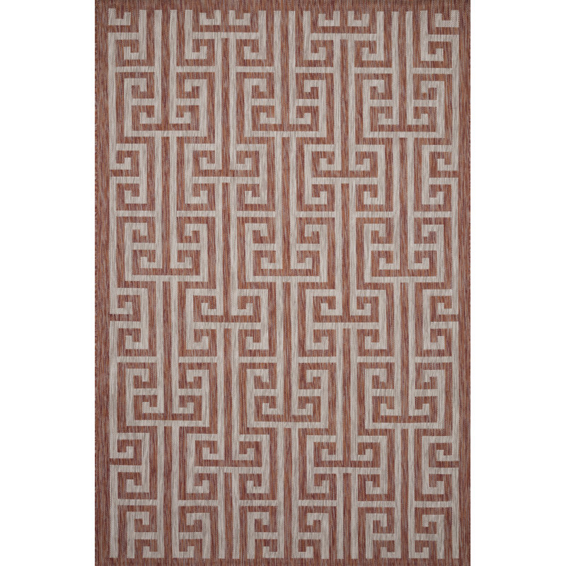 Spaulding Geometric Indoor / Outdoor Rug, Rectangle 5'3" x 7'7"