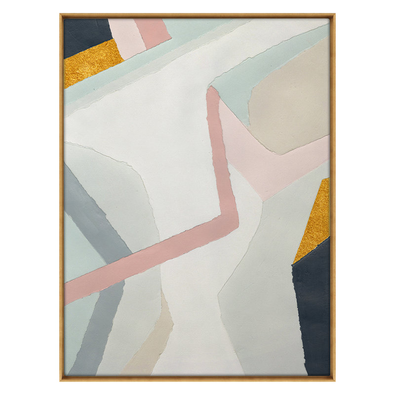 Abstract Collage 2 Framed Print Canvas