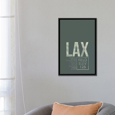 "los angeles" contrôle de la circulation aérienne, art textuel sur toile
