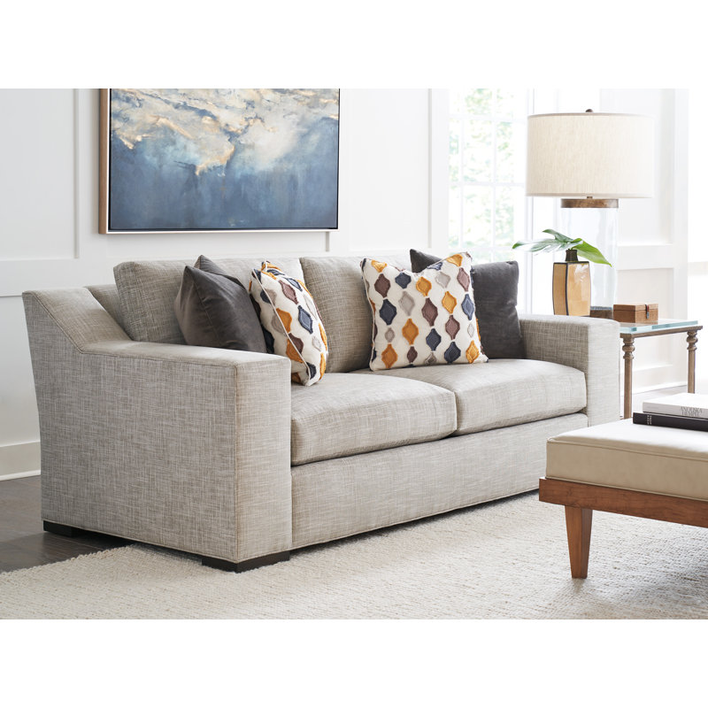 Barclay Butera Upholstery Sofa, Black/Red/Blue