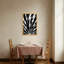 Impression abstraite sur toile à motif abstrait noir et blanc-195238199