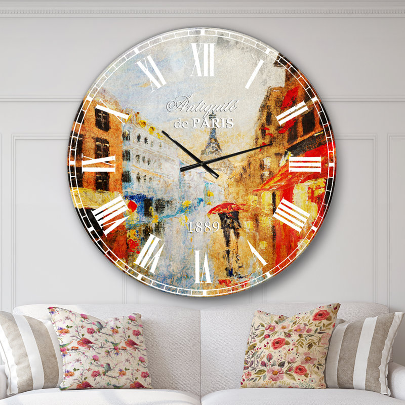 Horloge murale sensuelle Swigart, Surdimensionné