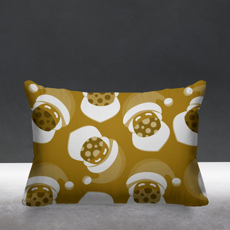 Coussin intérieur / extérieur Santa Claus, Or