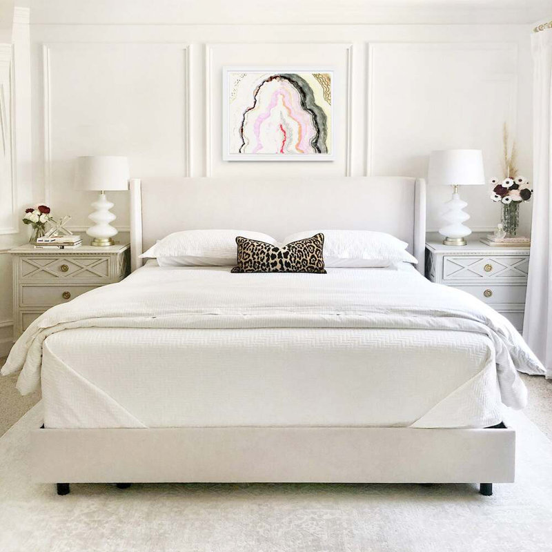 Cotton Candy Agate, White Wood, 60" H x 40" W