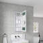 15'' W X 36'' H Surface Frameless Mirror Medicine Cabinet, Beveled Mirror Edges Bathroom Medicine Cabinet, Right Opening Door