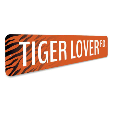 Plaque en aluminium Tiger Lover Street