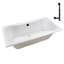 Baignoire de trempage en acrylique 66 po x 34 po, drain inclus-97545321