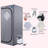 Full Size Portable Steam Sauna Tent–Personal Home Spa, With Steam Generator, Remote Control, Foldable Chair, Timer And PVC Pipe Connector Easy To Install.Fast Heating, With FCC Certification-112513662