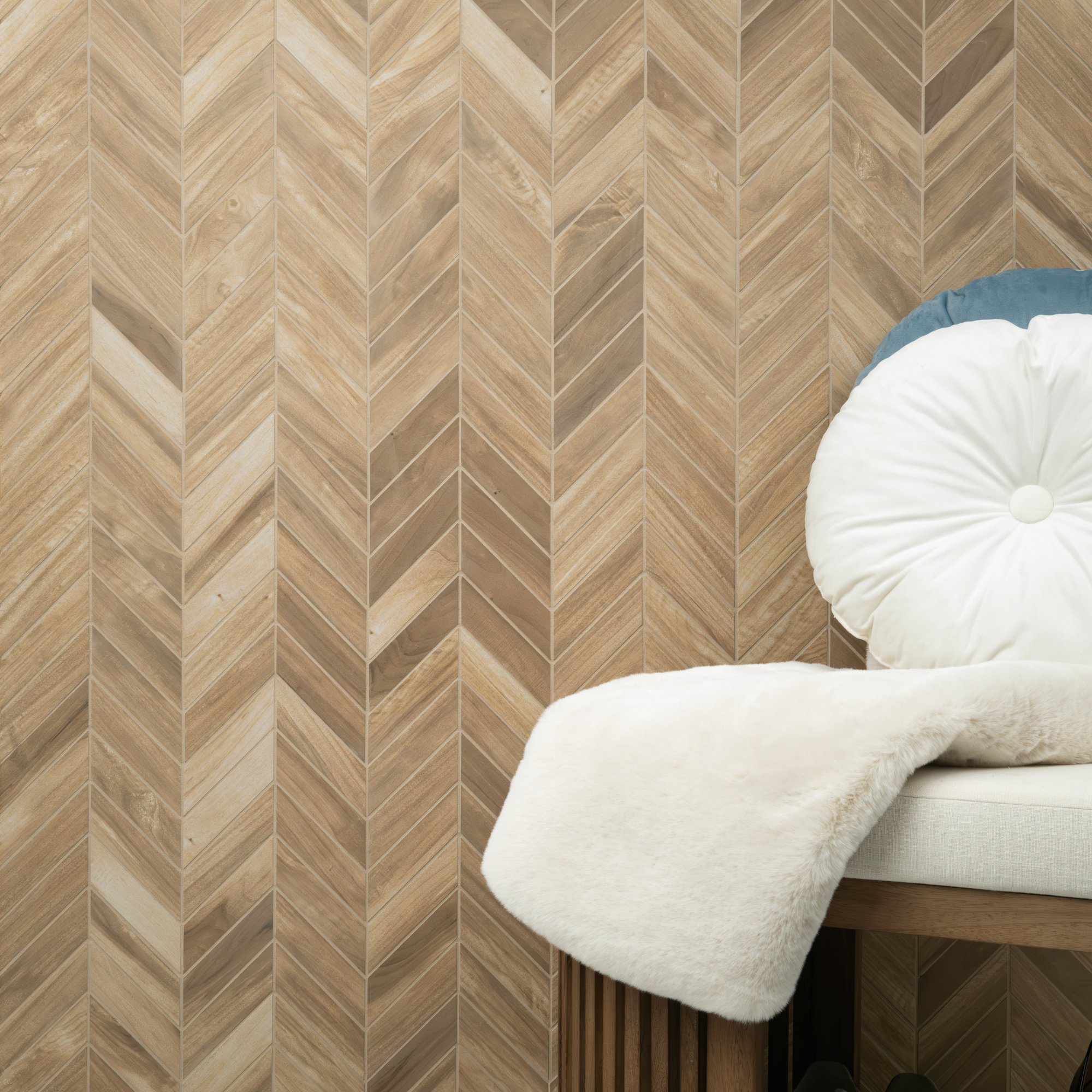 Gardenpark 12 in. x 15 in. Matte Porcelain Wood Look Floor and Wall Tile, Hinoki