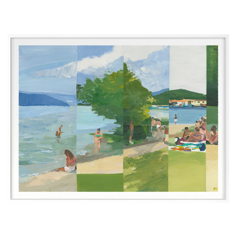 Summer Daze 3 Print by PC Ngo, White Framed, 38" H x 50" W