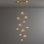 Vine 11 Amber Glass Pendants Chandelier