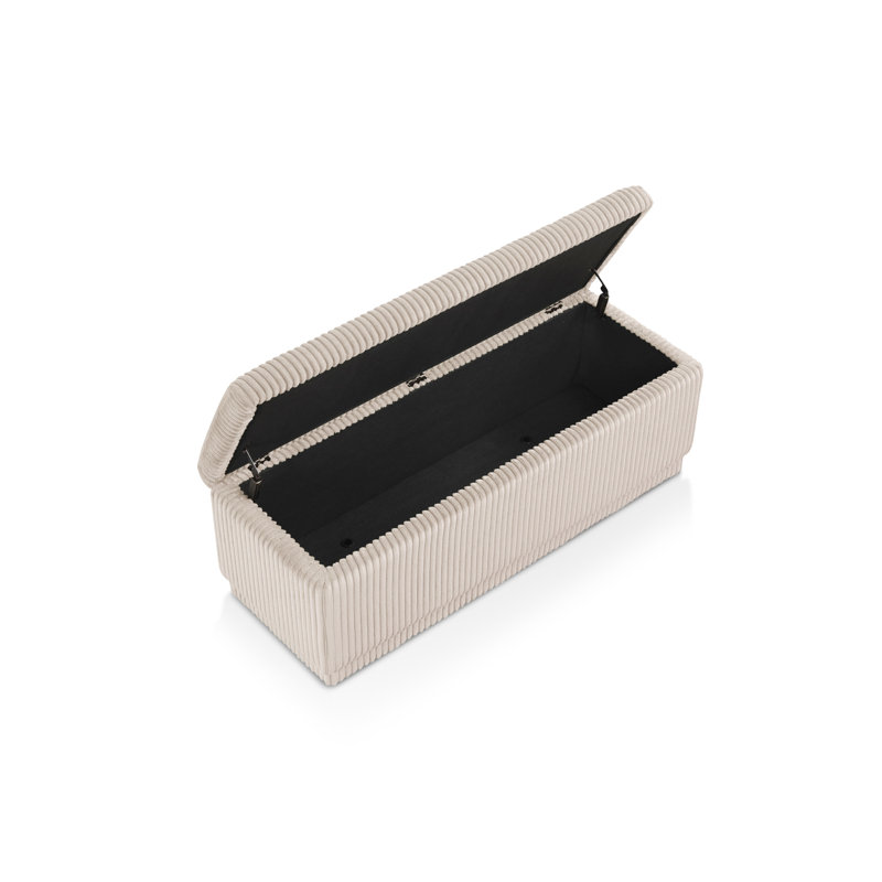 Banc Bessler avec compartiment de rangement caché Robert, Beige