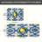Mediterranean Tile Lemon 2-Pack Kitchen Decor Mats