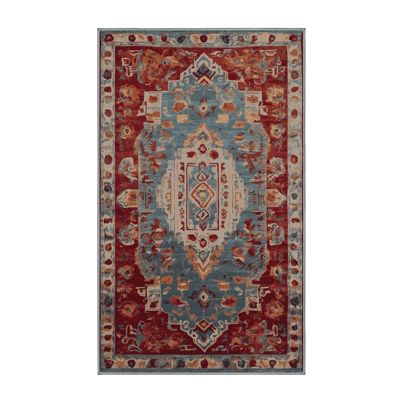 Tapis gris soyeux et moelleux, Rectangle 7 pi x 9 pi
