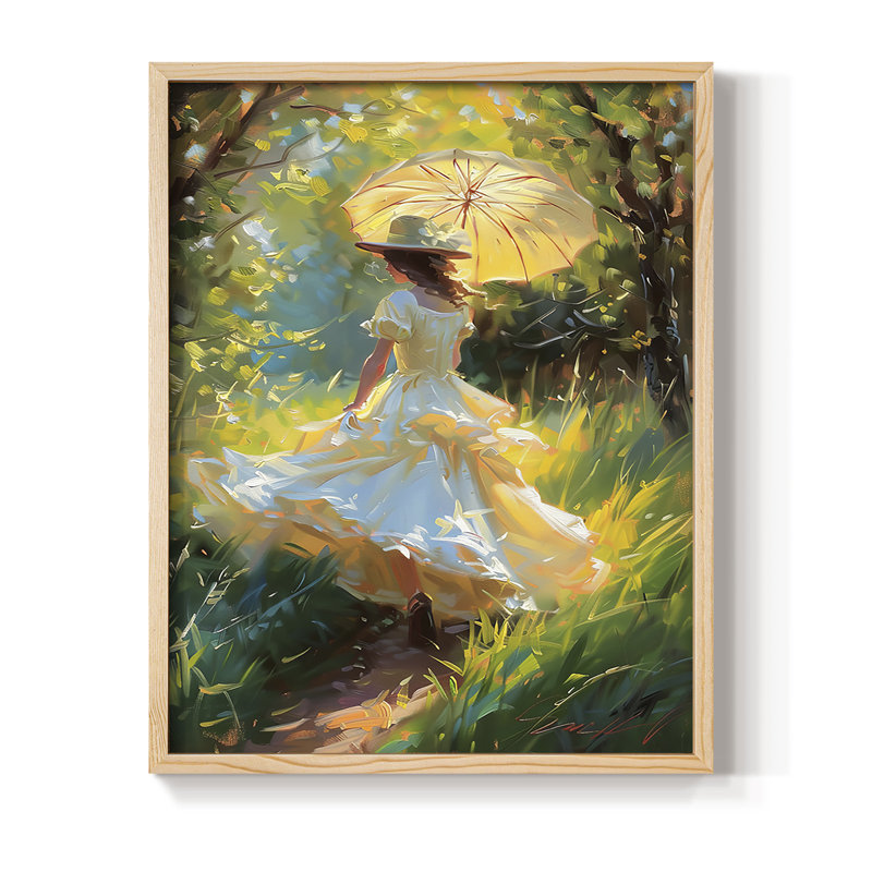 WOMEN Series DCCCLxxxx, reproduction encadrée - bois massif, Naturel, H 15 po x l 12 po