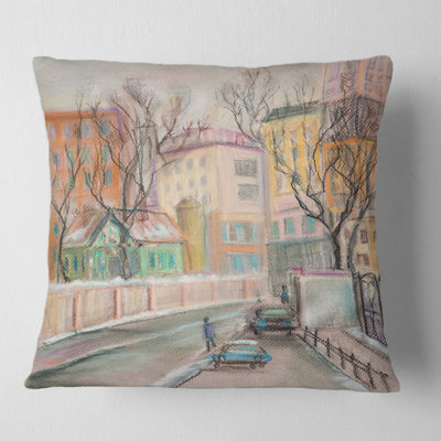 Lanes In Moscow City Pillow